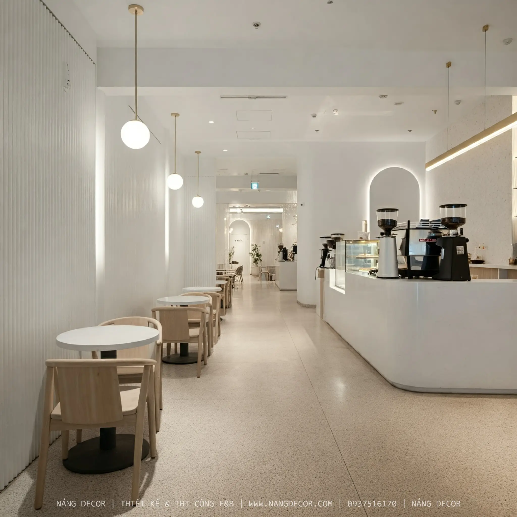Nắng Decor thi công trọn gói quán cafe sân vườn chuyên nghiệp