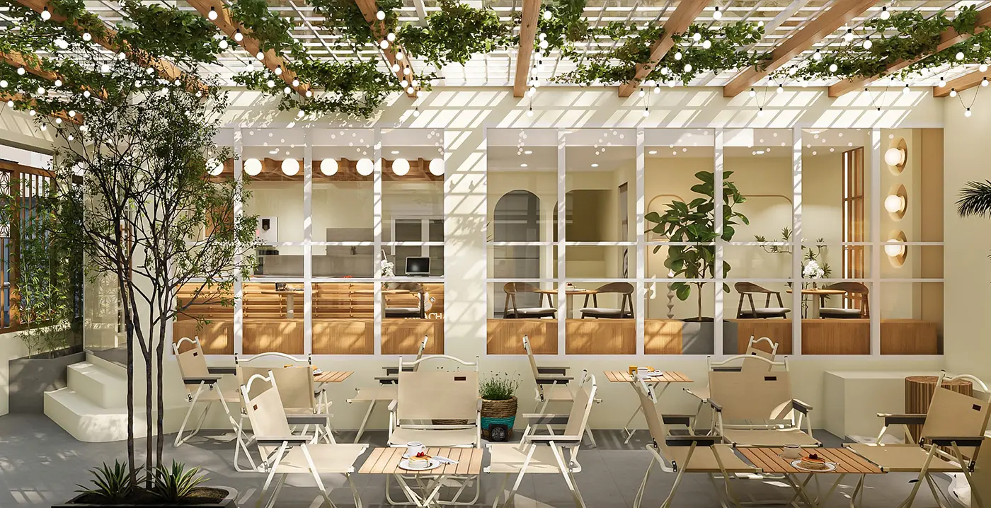 Thi công nội thất quán cà phê nhà ống chuyên nghiệp bởi Nắng Decor, đảm bảo chất lượng