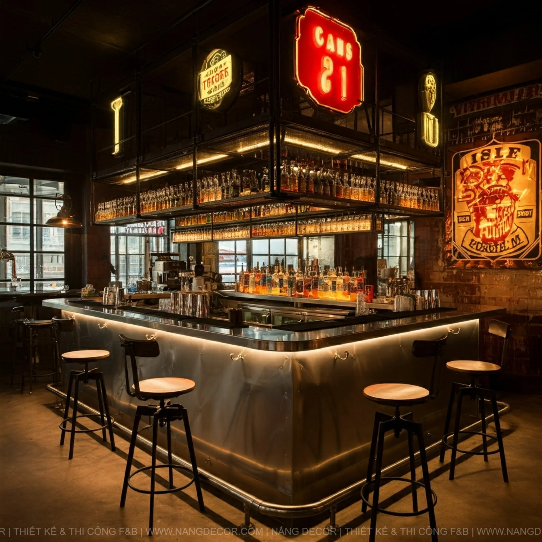 Thiết kế quán cafe nhỏ đẹp, tận dụng tối đa diện tích và ánh sáng tự nhiên.