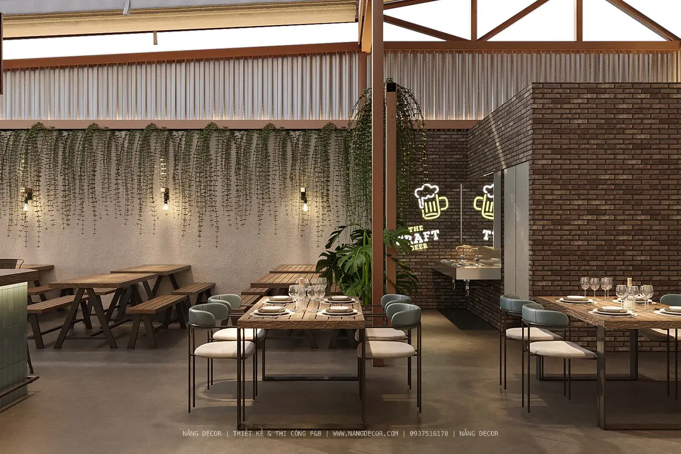 Mẫu decor quán ăn nhỏ đẹp tối ưu diện tích và công năng.