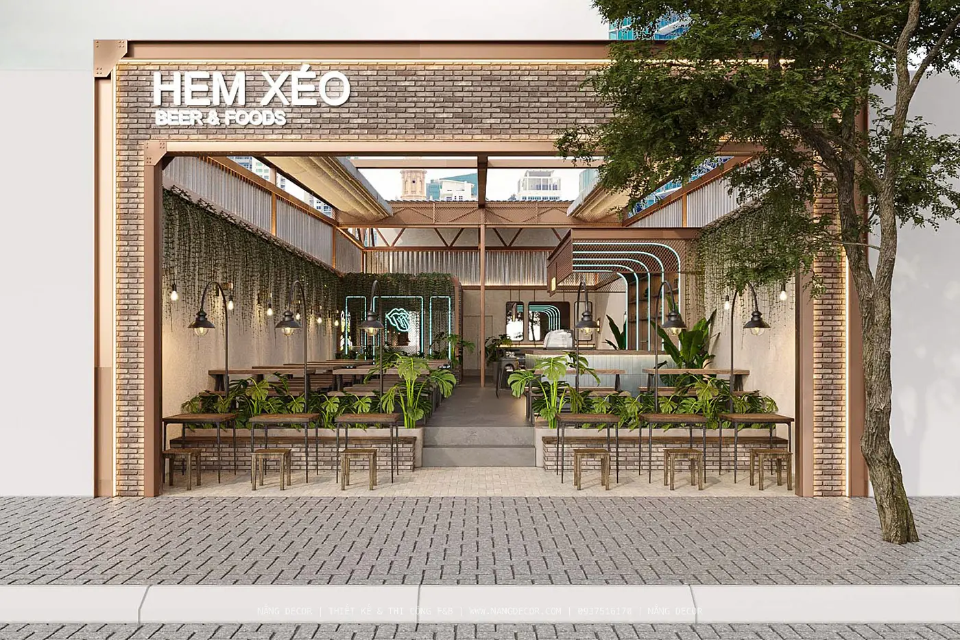 Thiết kế quán ăn độc đáo thu hút thực khách tại Sài Gòn.