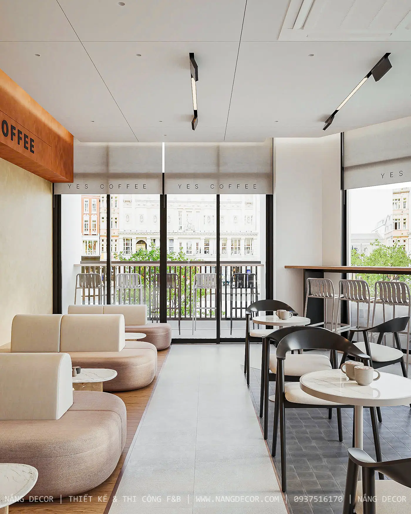 Giải pháp thiết kế quán cafe sân vườn cho diện tích nhỏ ấn tượng